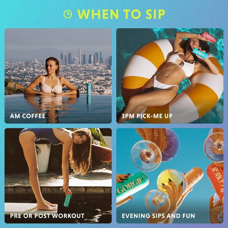 slide 9 of 12, Gorgie Tropical Punch Energy Drink - 12 fl oz Can, 12 fl oz