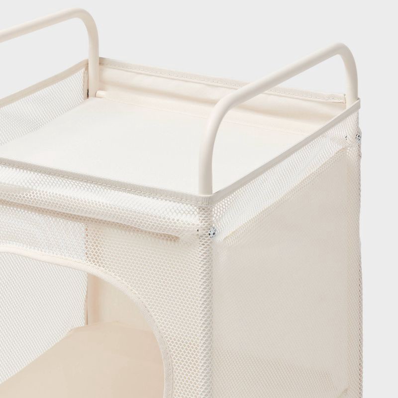 slide 3 of 3, 2 Tier Flexible Tower Storage Ivory - Brightroom™, 1 ct