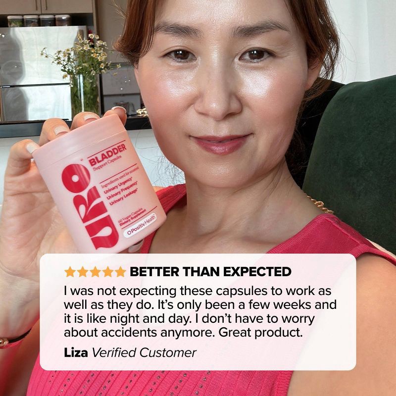 slide 6 of 8, O Positiv URO Bladder Support Vegan Capsules - 60ct, 60 ct