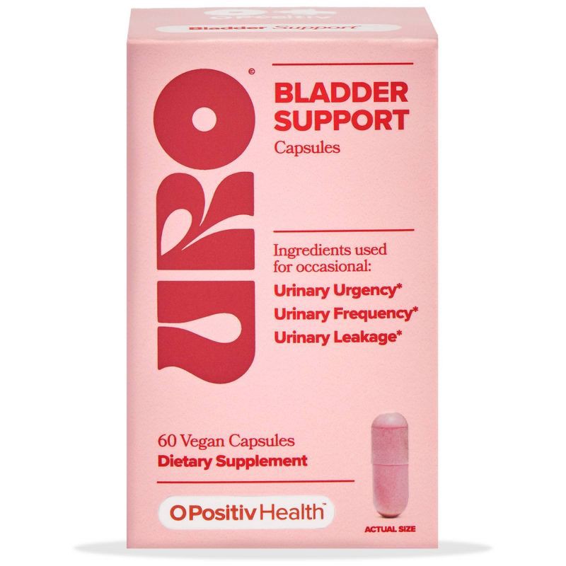 slide 1 of 8, O Positiv URO Bladder Support Vegan Capsules - 60ct, 60 ct