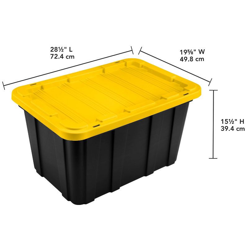 slide 2 of 10, 27gal Heavy Duty Storage Tote - Brightroom™, 27 gal
