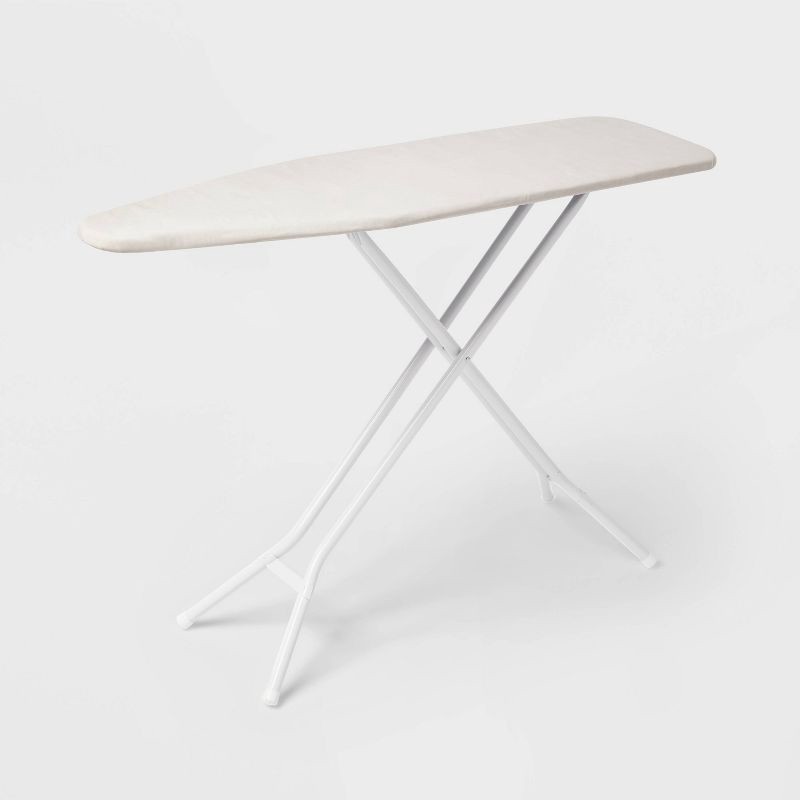 slide 1 of 3, Standard Ironing Board White Metal with Creamy Chai Cover - Brightroom™, 1 ct