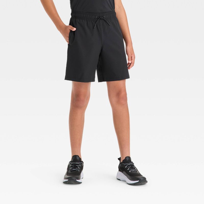 slide 1 of 3, Boys' Hybrid Shorts - All In Motion™ Black Onyx XS, 1 ct