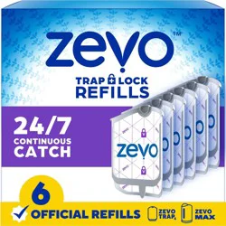 Zevo Flying Insect Trap Refills - 6ct