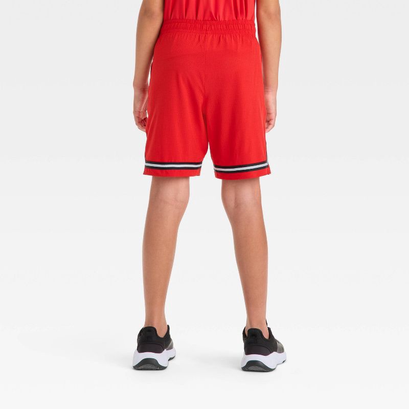 slide 2 of 3, Boys' Basketball Shorts - All In Motion™ Red L, 1 ct