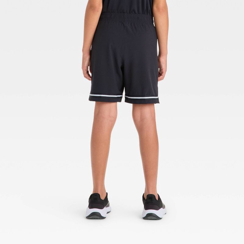slide 2 of 3, Boys' Basketball Shorts - All In Motion™ Black M, 1 ct