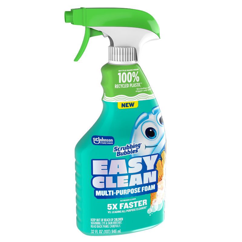 slide 12 of 12, Scrubbing Bubbles Easy Clean Unscented Multi-Purpose Bathroom Cleaner Foam Trigger Bottle - 32oz, 32 oz