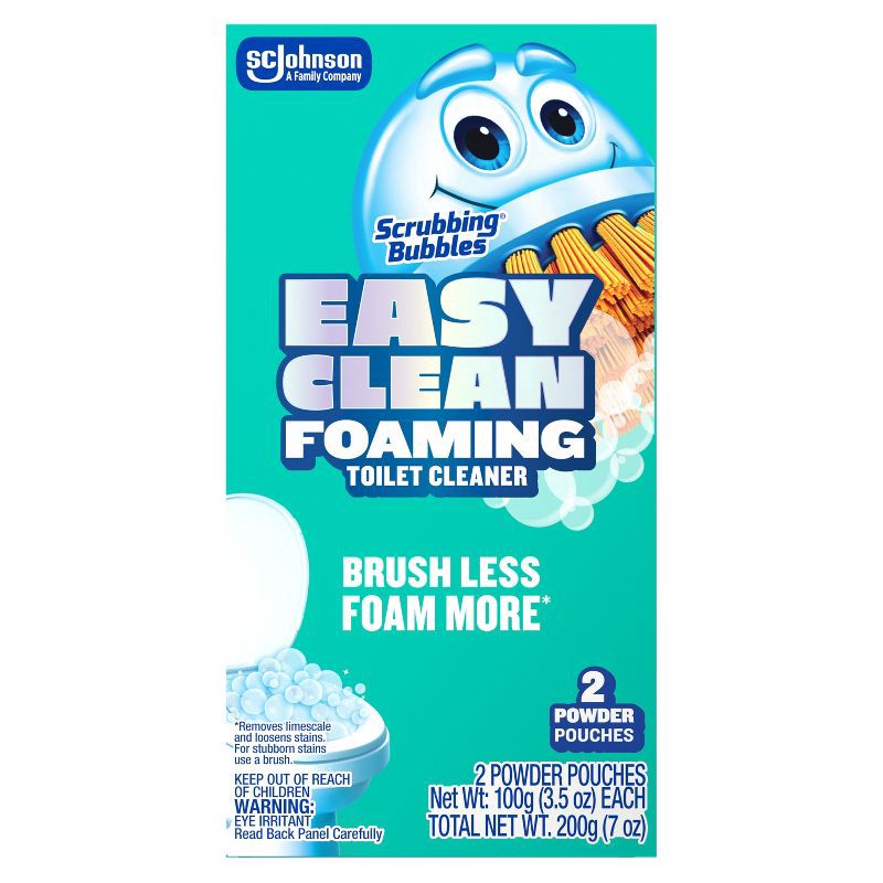 slide 4 of 12, Scrubbing Bubbles Easy Clean Unscented Foaming Toilet Bowl Cleaner Powder - 2ct, 2 ct