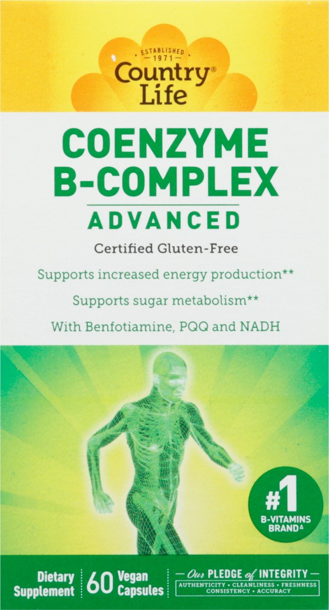 slide 6 of 9, Country Life Coenzyme B-Complex Advanced Dietary Supplement, 60 ct