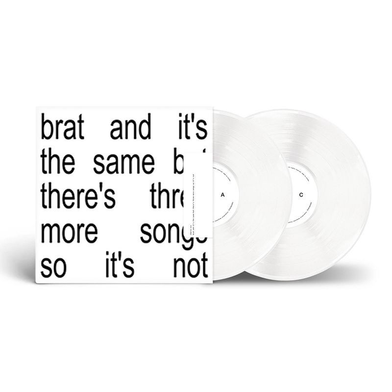 slide 2 of 2, WEA Charli XCX - Brat And It's The Same But There's Three More Songs So It's Not (Colored Vinyl White), 1 ct