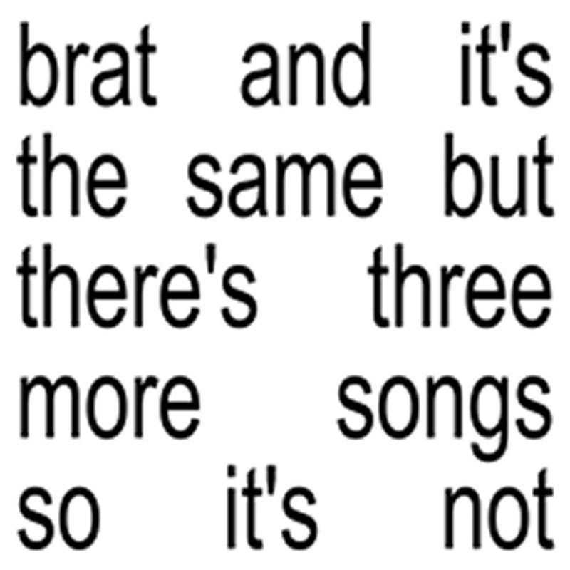 slide 1 of 2, WEA Charli XCX - Brat And It's The Same But There's Three More Songs So It's Not (Colored Vinyl White), 1 ct