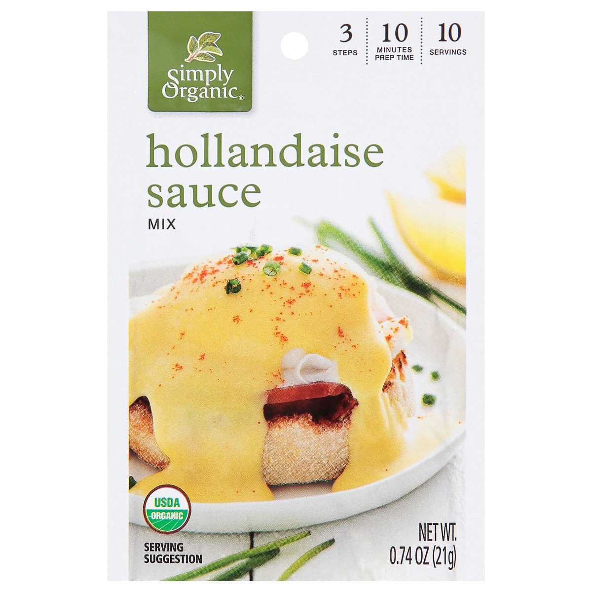 slide 1 of 1, Simply Organic Hollandaise Sauce Mix, 0.74000001 oz