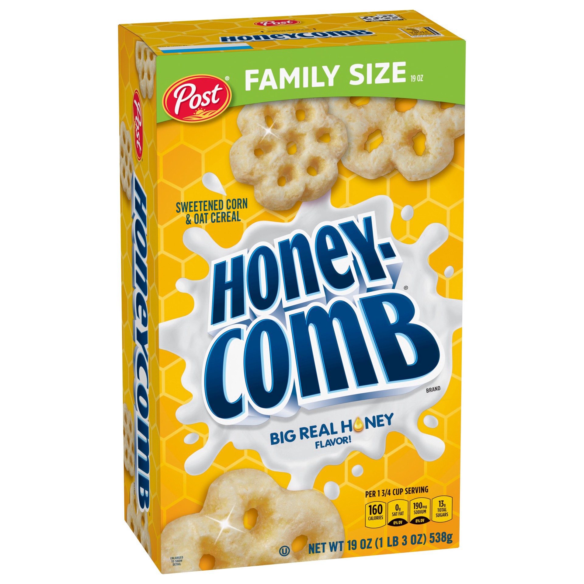 slide 12 of 16, Post Honeycomb Cereal, 19 OZ Box, 19 oz