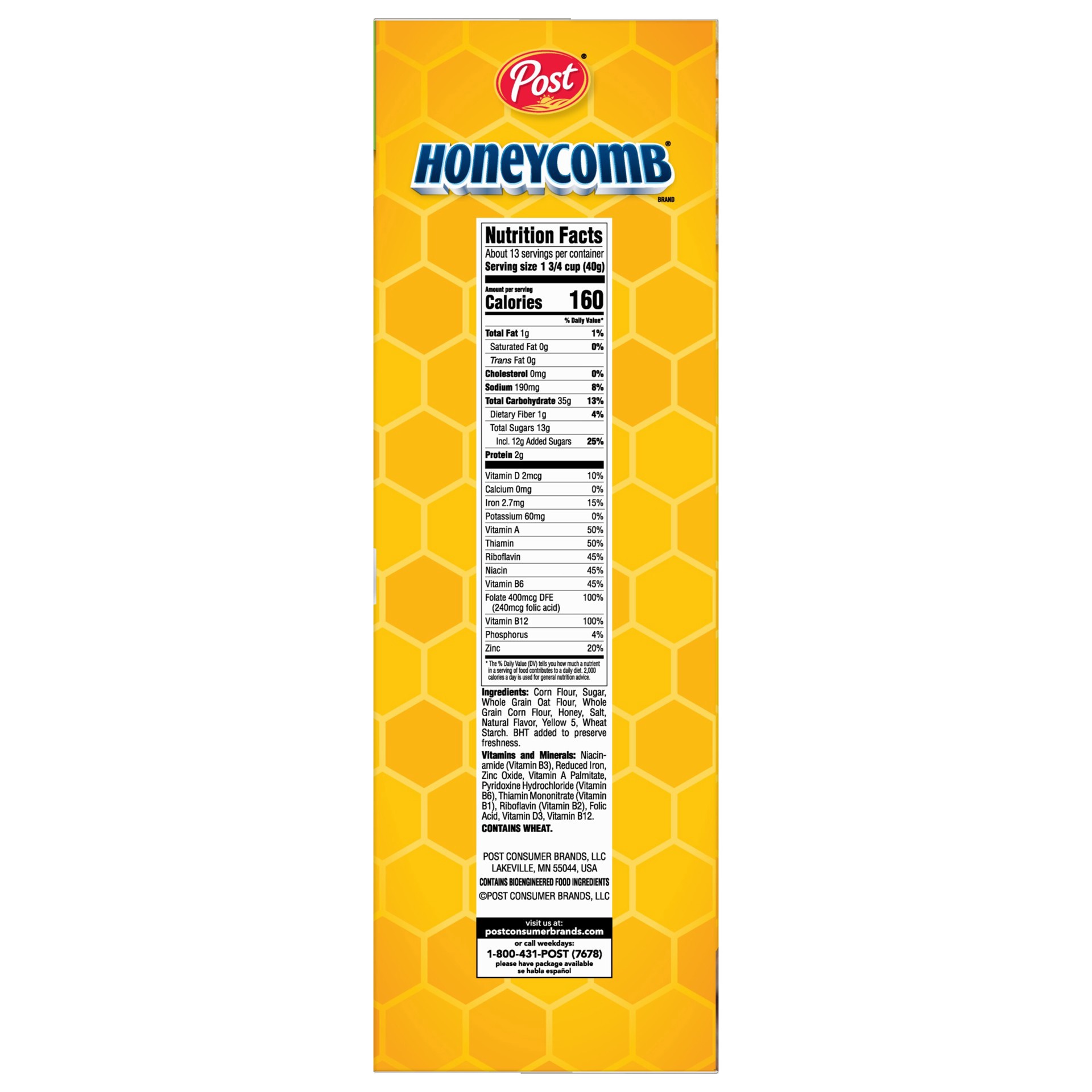 slide 14 of 16, Post Honeycomb Cereal, 19 OZ Box, 19 oz