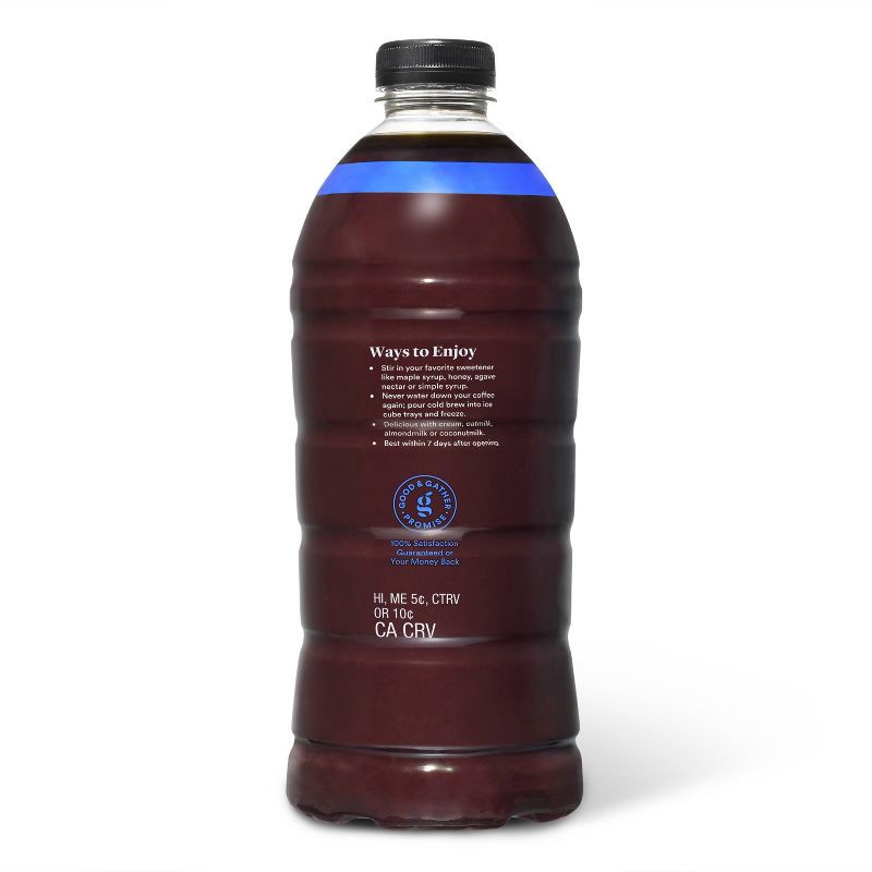 slide 3 of 4, Cold Brew Coffee Black Bold Roast - 48 fl oz - Good & Gather™, 48 fl oz