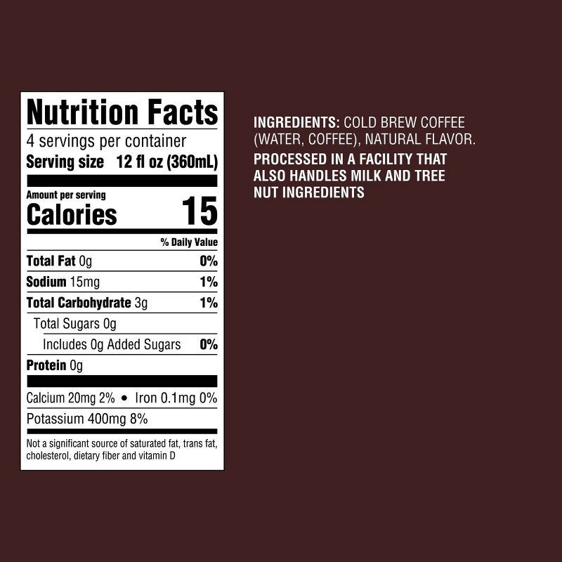 slide 5 of 5, Cold Brew Coffee Black Bold Roast - 48 fl oz - Good & Gather™, 48 fl oz
