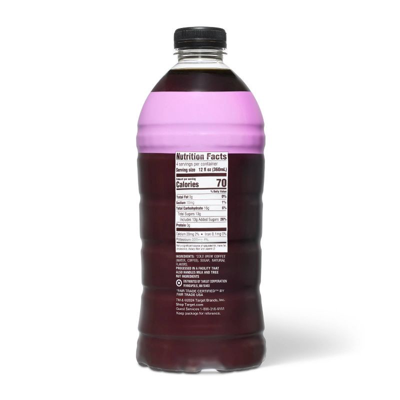 slide 2 of 5, Cold Brew Coffee Black Sweetened - 48 fl oz - Good & Gather™, 48 fl oz