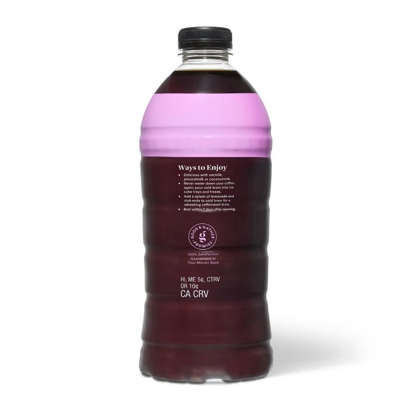 slide 3 of 5, Cold Brew Coffee Black Sweetened - 48 fl oz - Good & Gather™, 48 fl oz
