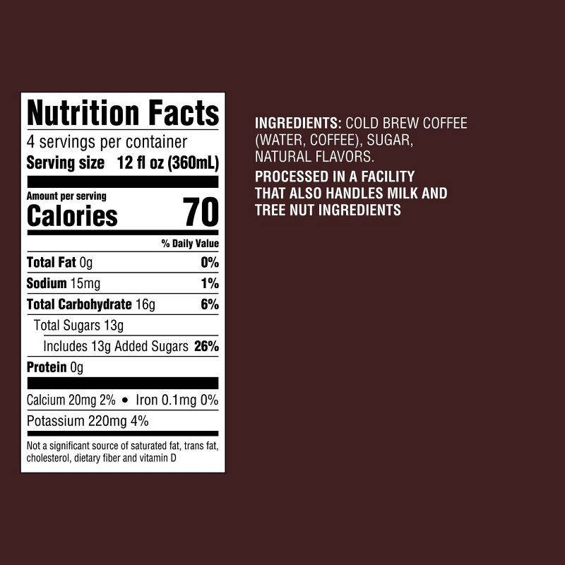 slide 5 of 5, Cold Brew Coffee Black Sweetened - 48 fl oz - Good & Gather™, 48 fl oz