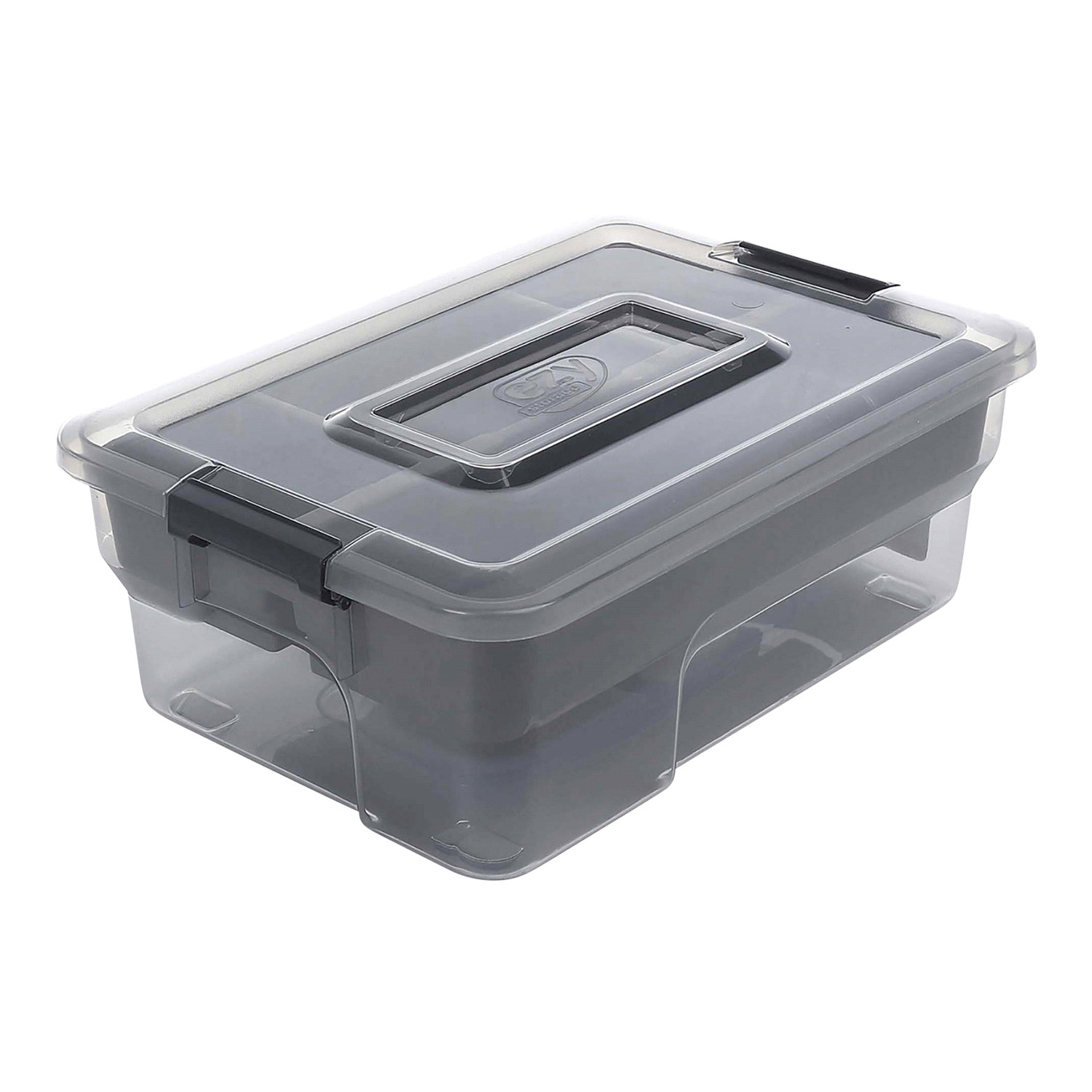 slide 1 of 2, EZY Storage Sort It W/9 Cups/INSRT Tray - Grey, 5.9 qt