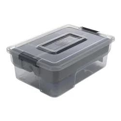 EZY Storage Sort It W/9 Cups/INSRT Tray - Grey