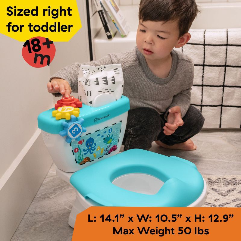 slide 6 of 13, Baby Einstein Geared for Success 2-in-1 Toddler Toilet and Potty Seat Topper for Potty Training, 1 ct