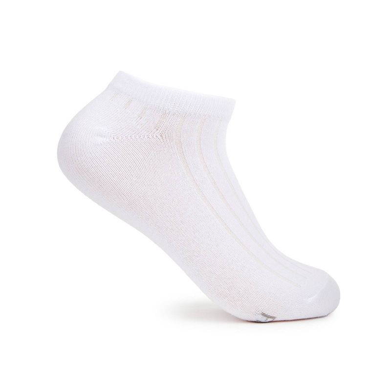 slide 2 of 6, Women's Fruit of the Loom Cotton Comfort 4pk No Show Socks - White 4-10, 4 ct