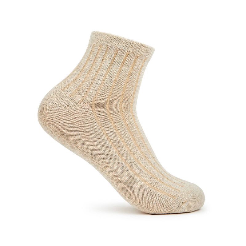 slide 3 of 8, Women's Fruit of the Loom Cotton Comfort 4pk Ankle Socks - Neutral 4-10, 4 ct
