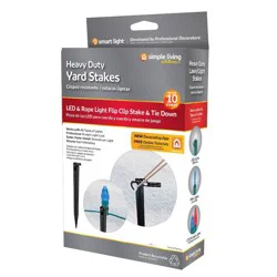 Simple Living Solutions 10ct Light and Lawn Stakes