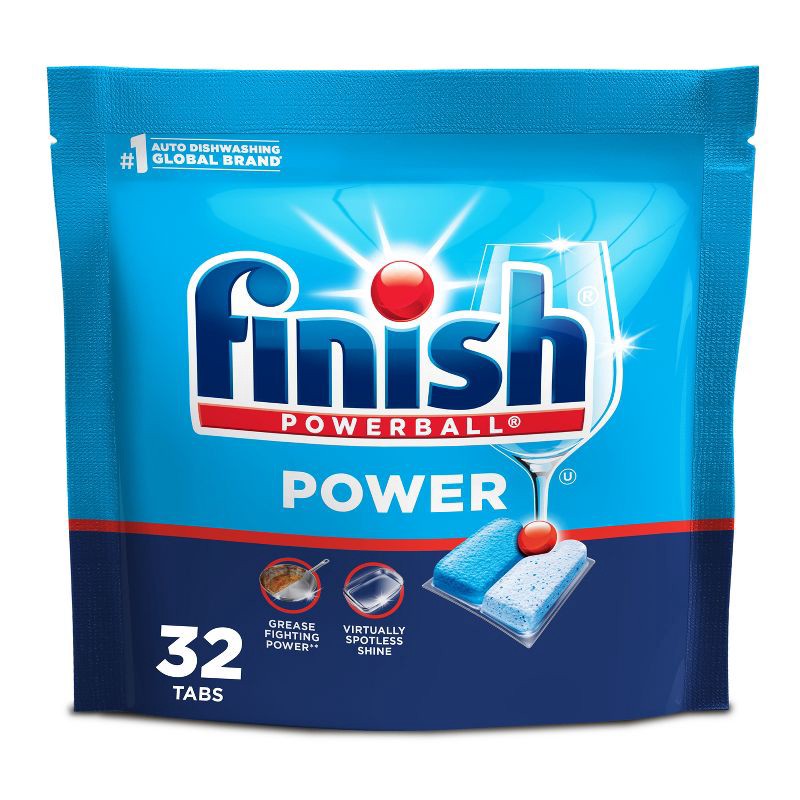 slide 1 of 9, Finish Fresh Power Dishwasher Detergents Tablets - 32ct, 32 ct