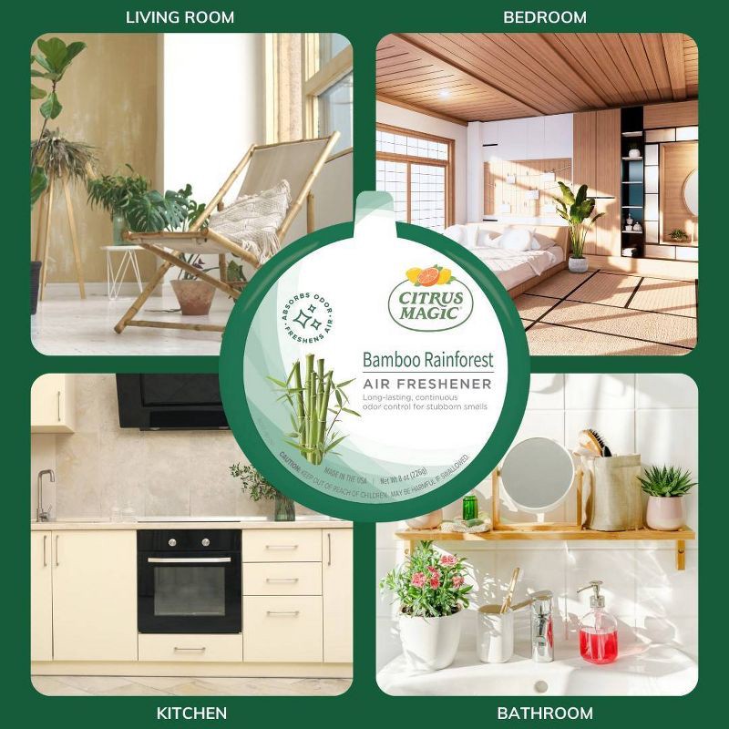 slide 4 of 4, Citrus Magic Solid Air Freshener - Bamboo Rainforest - 2pk, 2 ct