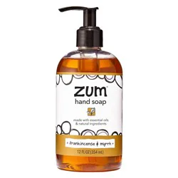 Zum Frankincense & Myrrh Liquid Hand Soap - 12 fl oz: Paraben-Free Sulfate-Free Phthalate-Free Gluten-Free Cleanser