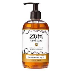 Zum Frankincense & Myrrh Liquid Hand Soap - 12 fl oz: Paraben-Free Sulfate-Free Phthalate-Free Gluten-Free Cleanser