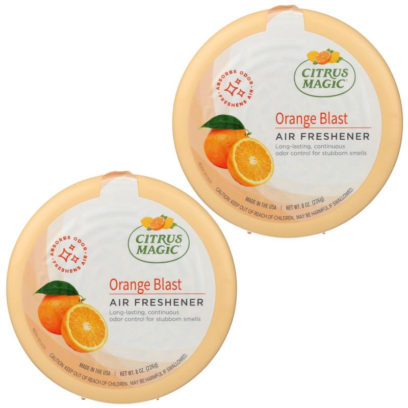 slide 2 of 4, Citrus Magic Solid Air Freshener - Orange Blast - 16oz/2pk, 2 ct; 16 oz