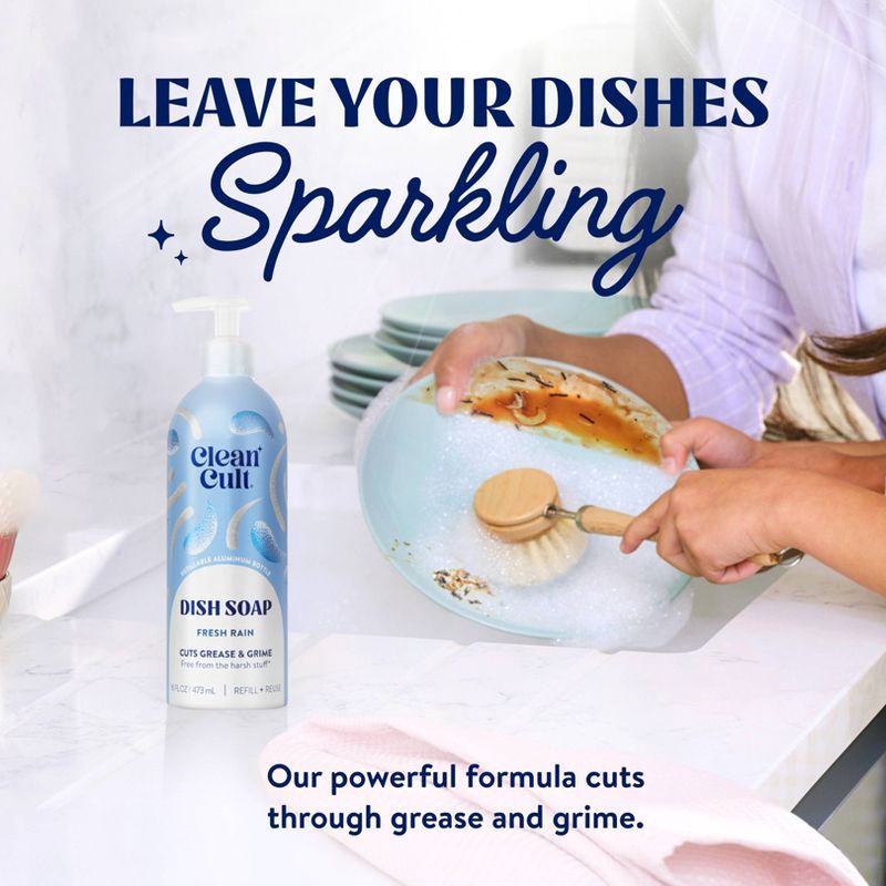 slide 3 of 8, Cleancult Liquid Dish Soap Refill - Fresh Rain - 32 fl oz, 32 fl oz