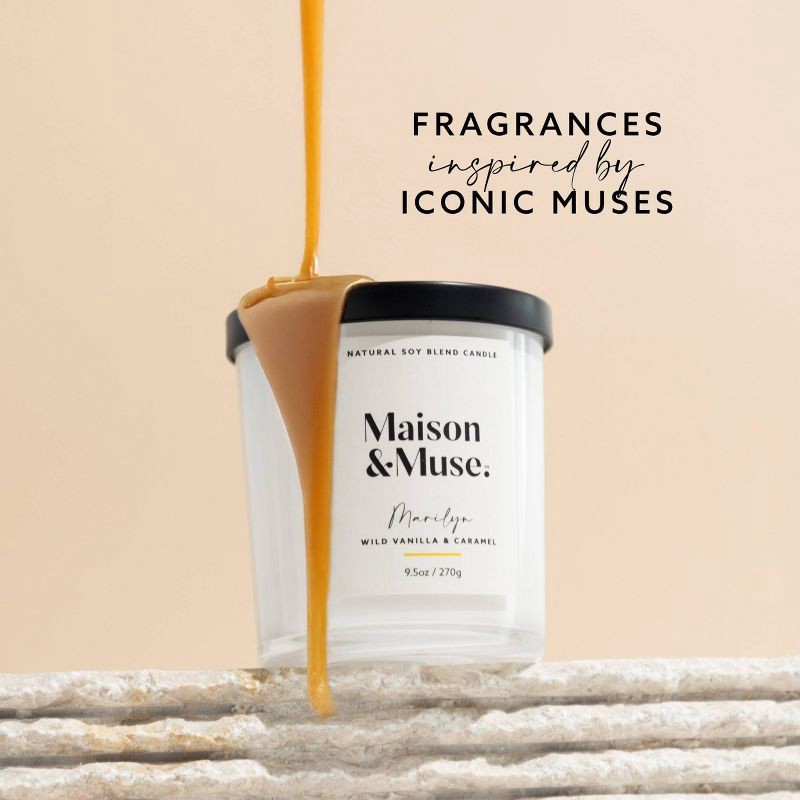 slide 2 of 6, Maison&Muse Scented Candle - Wild Vanilla & Caramel (Marilyn) - 9.5oz, 9.5 oz