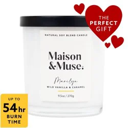 Maison&Muse Scented Candle - Wild Vanilla & Caramel (Marilyn) - 9.5oz