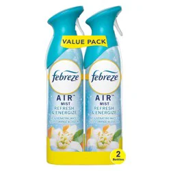 Febreze Air Mist Odor-Fighting Air Freshener - Refresh & Energize - 8.1oz/2ct