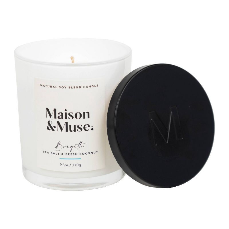 slide 5 of 6, Maison&Muse Scented Candle - Sea Salt & Fresh Coconut (Brigitte) - 9.5oz, 9.5 oz