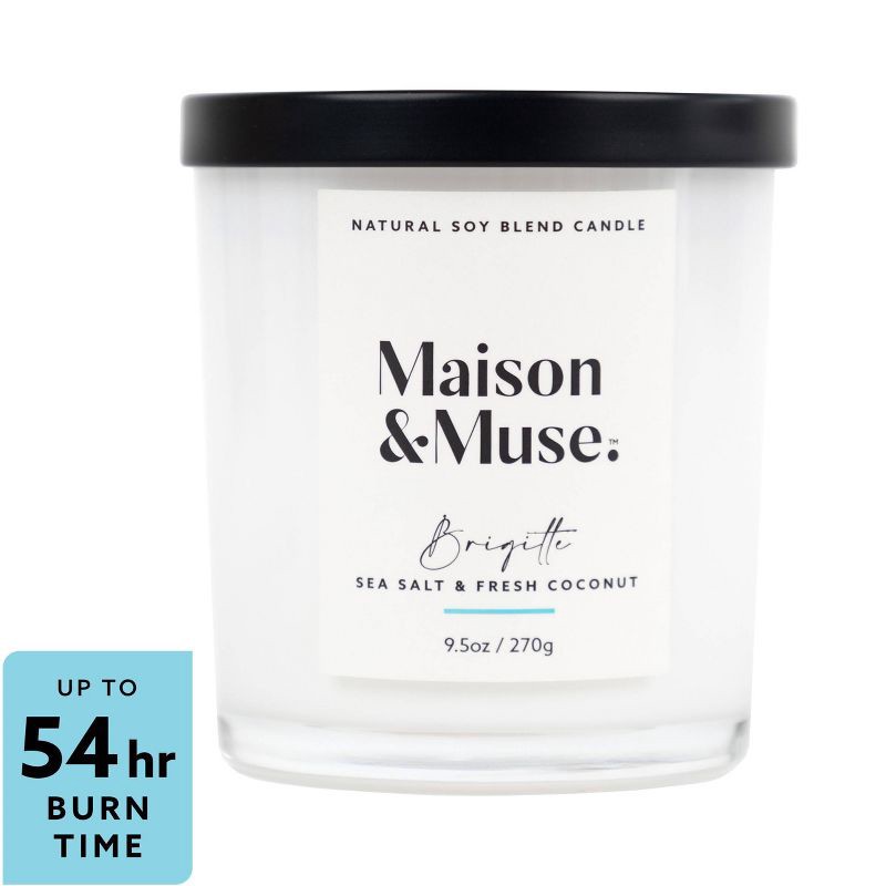 slide 6 of 6, Maison&Muse Scented Candle - Sea Salt & Fresh Coconut (Brigitte) - 9.5oz, 9.5 oz