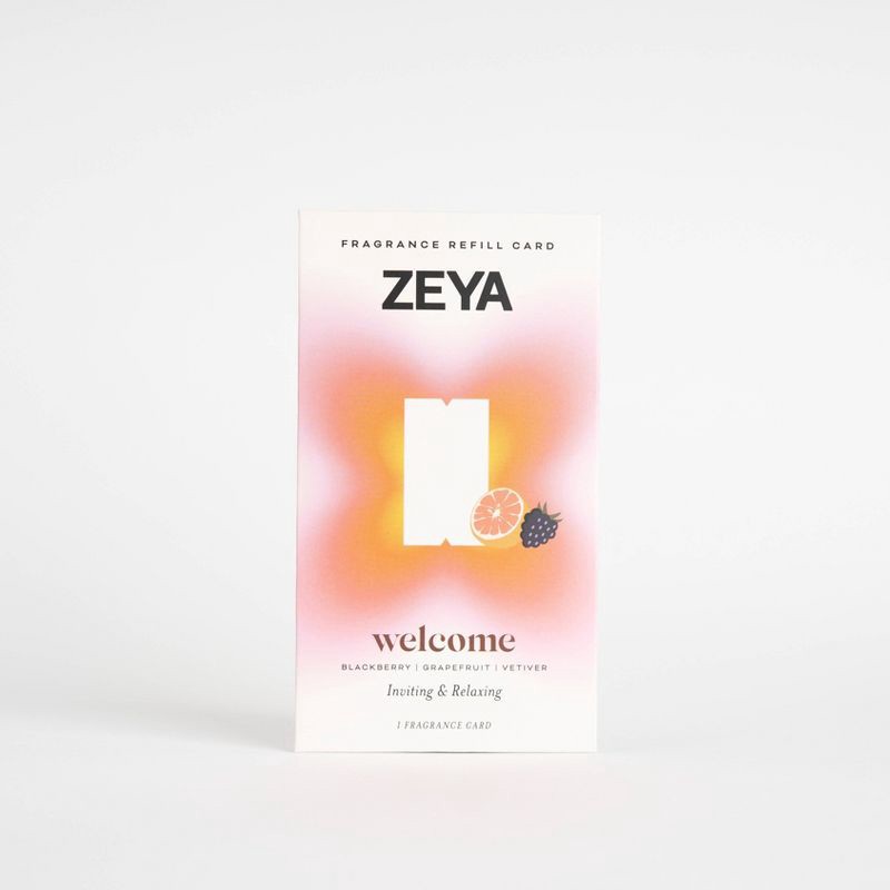 slide 1 of 3, ZEYA Fragrance Card Refill - Welcome, 1 ct