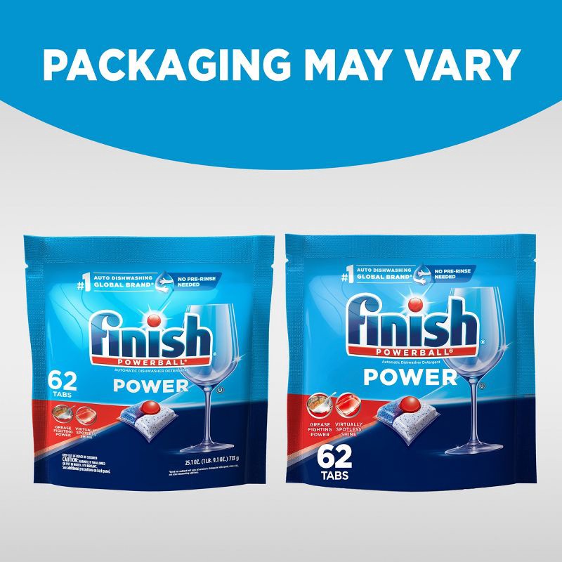 slide 2 of 7, Finish Fresh Power Dishwasher Detergent Tablets - 62ct, 62 ct