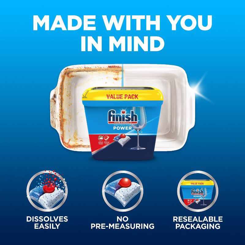 slide 4 of 7, Finish Fresh Power Dishwasher Detergent Tablets - 84ct, 84 ct