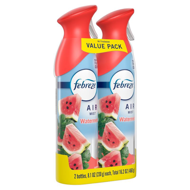 slide 2 of 10, Febreze Air Mist Odor-Fighting Air Freshener - Watermelon - 16.2oz/2ct, 17 oz, 2 ct