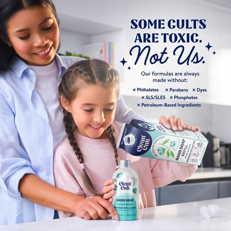 slide 5 of 8, Cleancult Liquid Hand Soap Refill - Water Blossom - 32 fl oz, 32 fl oz