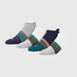 Hanes Men's 3pk +1 Absolute Active Cushioned Heel Shield Socks - White/Heathered Black 6-12