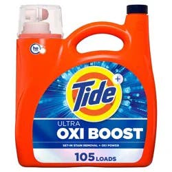 Tide Ultra Oxi Boost HE Deep Cleaning Concentrated Liquid Laundry Detergent 105 Loads - 148 fl oz