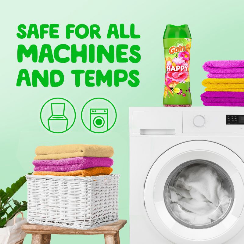 slide 9 of 12, Gain Fireworks Laundry Beads - Happy - 24oz, 24 oz