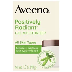 Aveeno Positively Radiant Daily Gel Face Moisturizer, Oil-Free, 1.7 oz