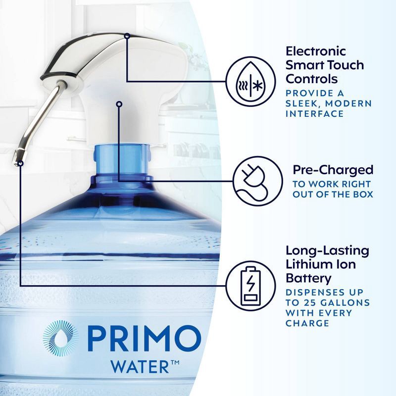 slide 3 of 8, Primo Water Portable Water Dispenser with Touch Controls White, 1 ct